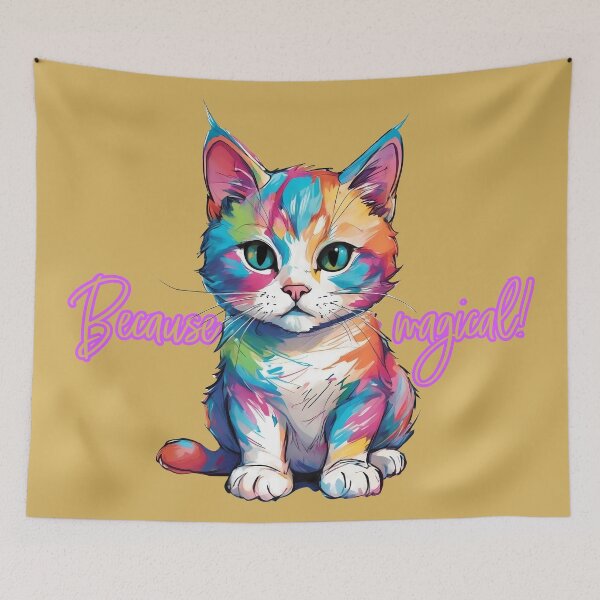 Item preview, Rainbow Kitty Explosion designed and sold by purrfect pattern.