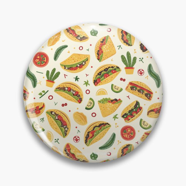 Item preview, Festive Taco Fiesta Pattern designed and sold by amortka.