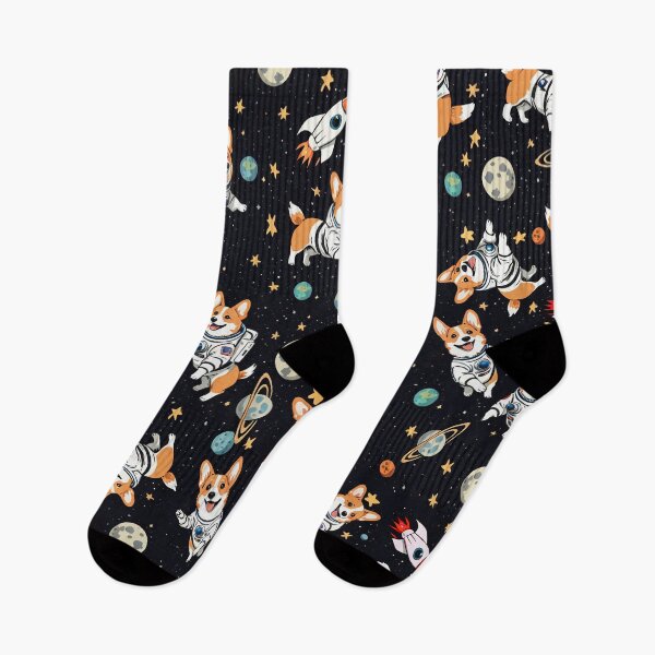 Item preview, Corgi Astronauts in Space, Cute Dog Pattern, Gifts for Fur Moms designed and sold by furrlieben.