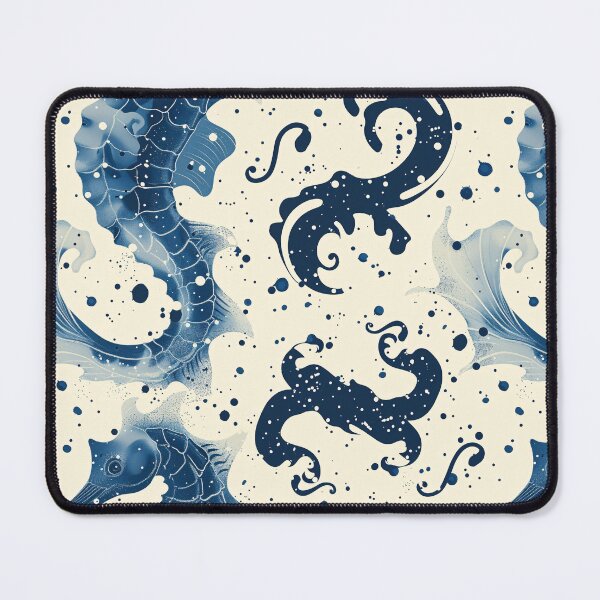 Item preview, Seahorse Whimsical Stippling Pattern designed and sold by amortka.