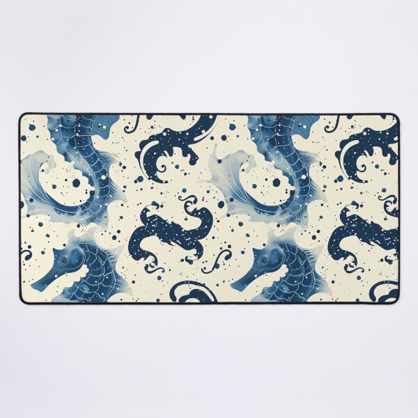 Item preview, Seahorse Whimsical Stippling Pattern designed and sold by amortka.
