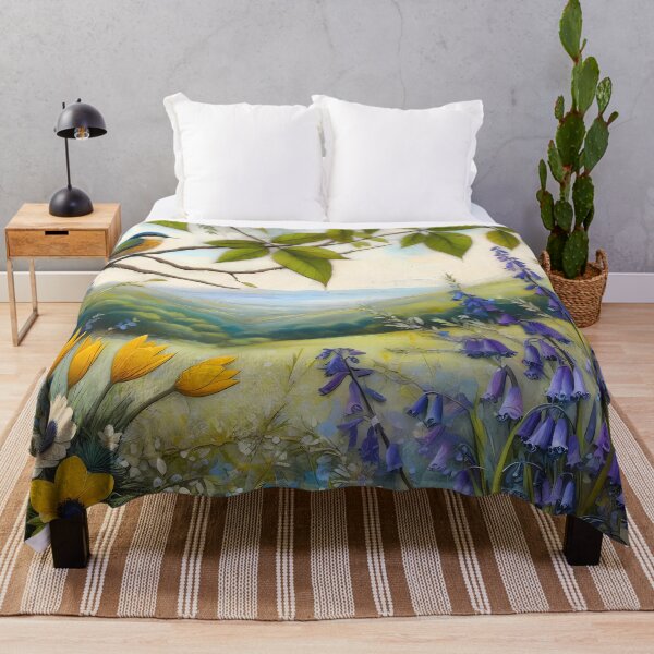 Item preview, Idyllic Springtime Valley with Bird designed and sold by Vitalka-uk.