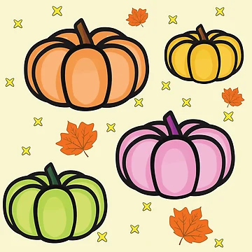 Artwork thumbnail, Cutest pumpkin patch pattern by Innet