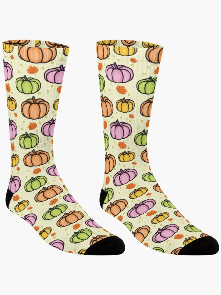 Thumbnail 3 of 5, Socks, Cutest pumpkin patch pattern designed and sold by Innet.