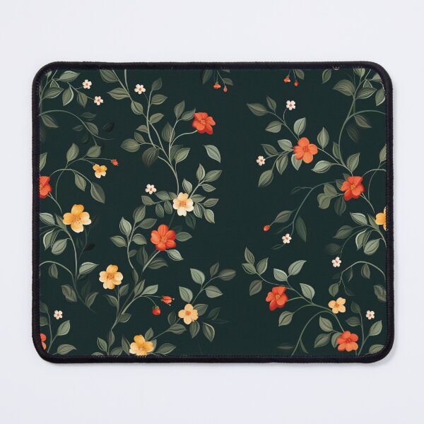 Item preview, Floral Vine Vector Art on Dark Green Background designed and sold by amortka.