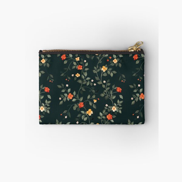 Item preview, Floral Vine Vector Art on Dark Green Background designed and sold by amortka.