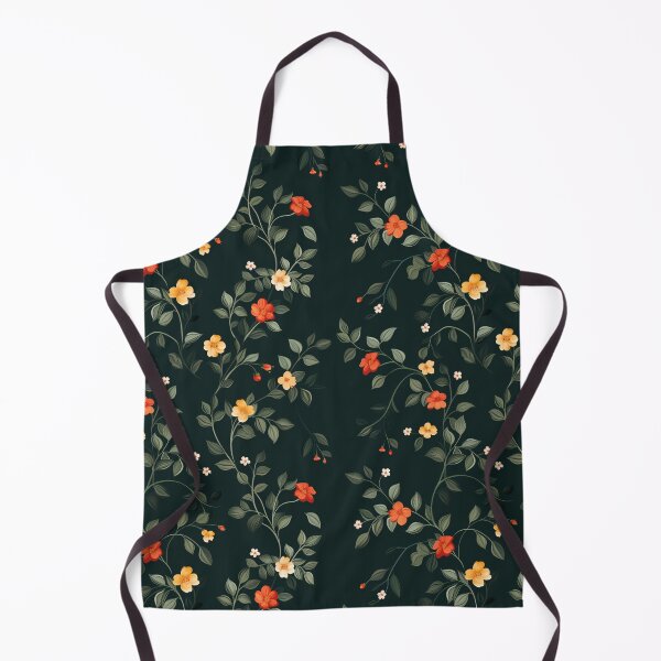 Item preview, Floral Vine Vector Art on Dark Green Background designed and sold by amortka.