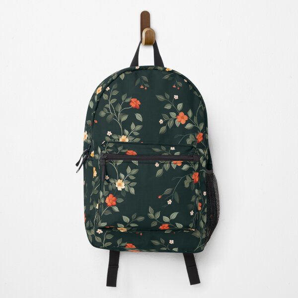 Item preview, Floral Vine Vector Art on Dark Green Background designed and sold by amortka.