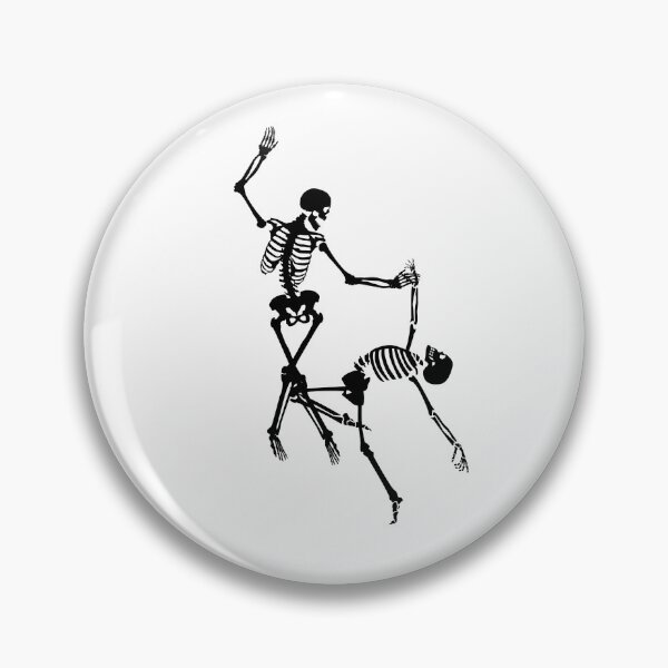Item preview, Dance 'til we die, dancing skeletons, stickers and stuff designed and sold by Smallfish1274.