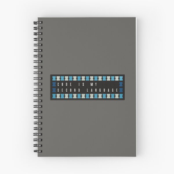 Item preview, "Code Is My Second Language" flipboard typography designed and sold by trepiu.