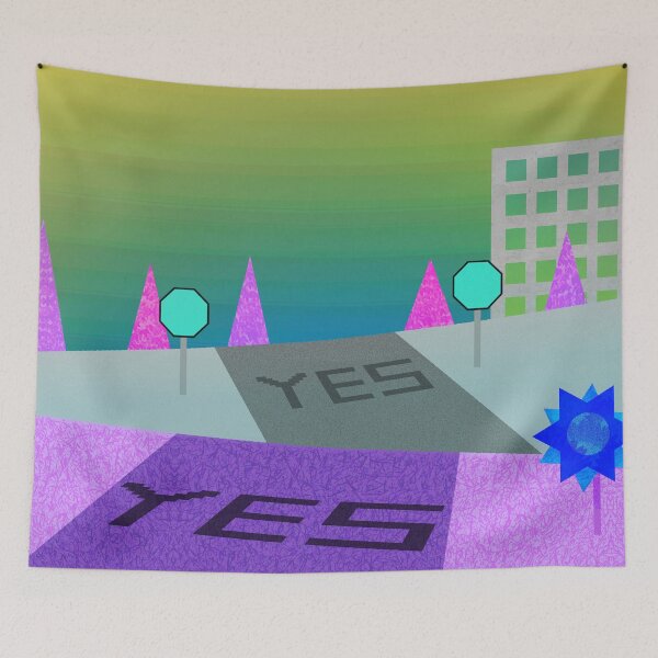 Item preview, Yes Weirdcore Landscape Evil Internetcore Meme designed and sold by MusicArtAndGrind.