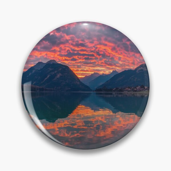 Item preview, Sunset Over Tranquil Mountains designed and sold by TheCreativeA.