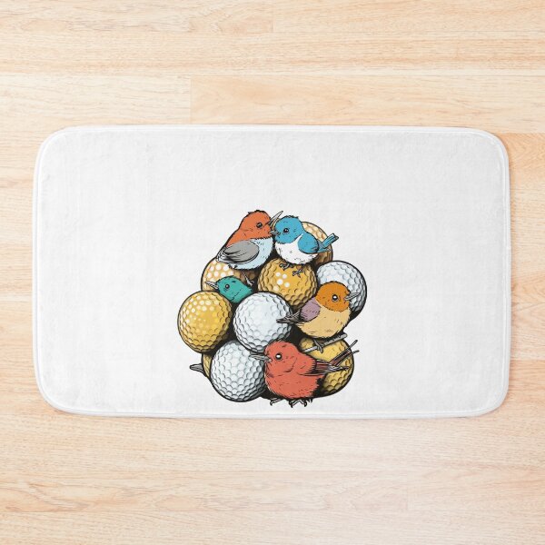 Item preview, Group of birdies on golf balls designed and sold by VectorVisionary.
