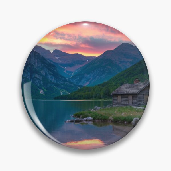 Item preview, Golden Hour Mountain Serenity designed and sold by TheCreativeA.