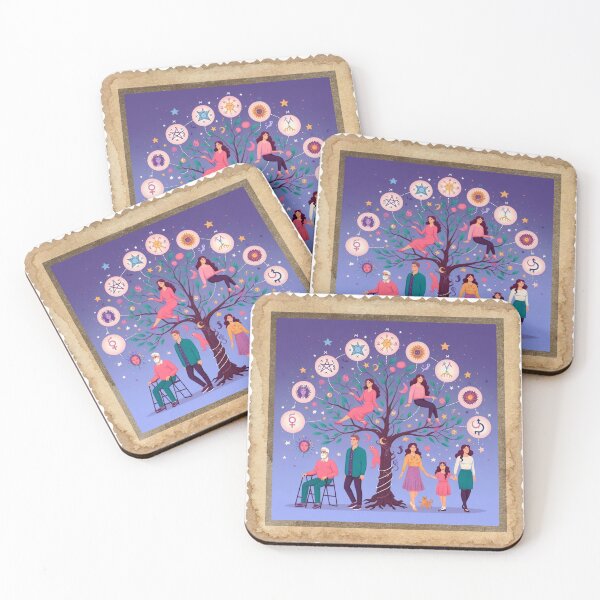 Item preview, Astrology Art, Family Tree for Astrology Lovers designed and sold by CulturalCurios.