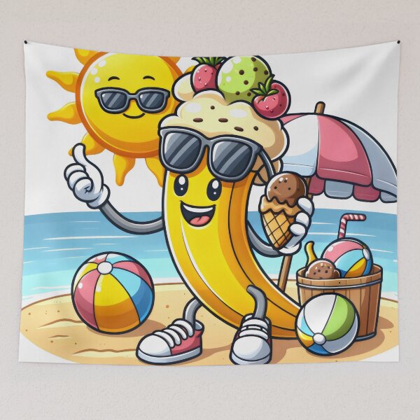 Item preview, Funny banana split summer designed and sold by Magdalena-7.
