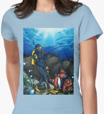 The Walking Fish Women's Fitted T-Shirt