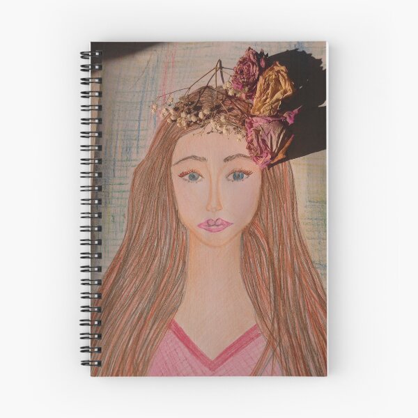Item preview, Beautiful Brunette With Flowers in Her Hair designed and sold by IvanaKada.
