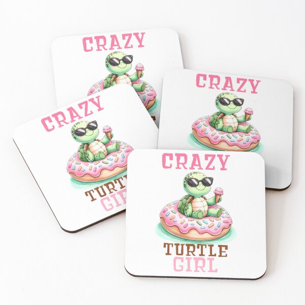 Item preview, Crazy turtle girl - Funny Turtle Quote designed and sold by Kidzz.