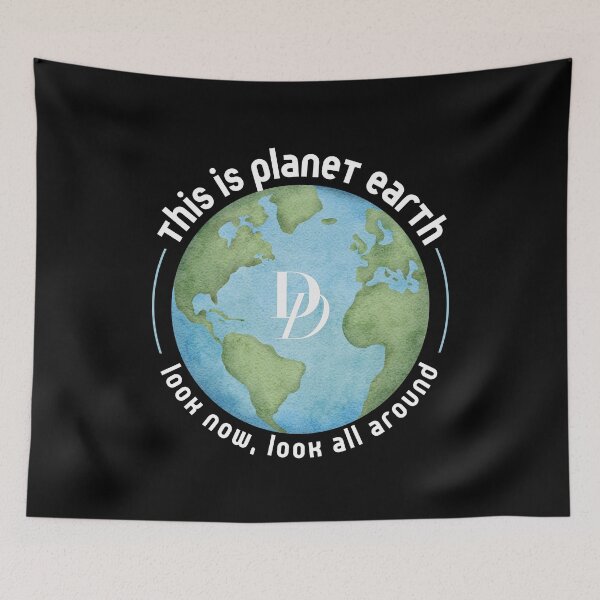 Item preview, This is Planet Earth (White) designed and sold by LyndaNoel Design.