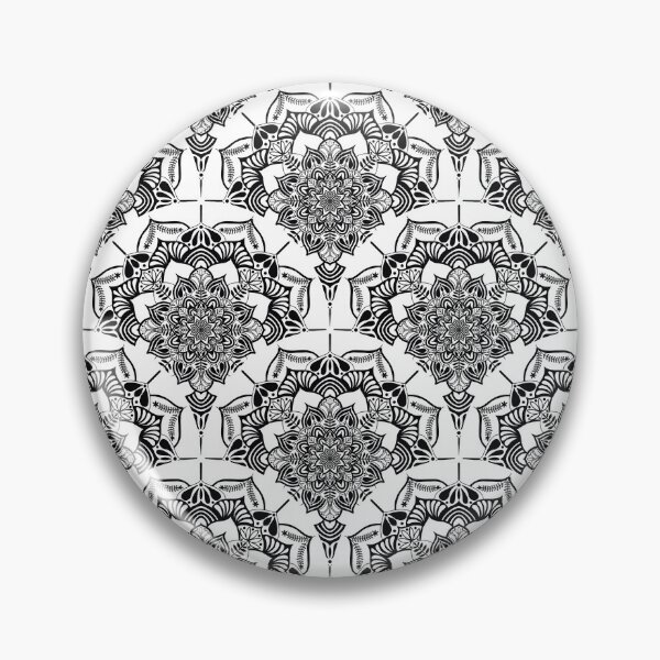 Item preview, Monochrome Mandalas Sweet Dreams Art Deco Scallop designed and sold by Triplicate Limited.