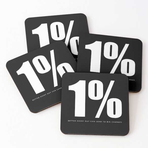 Item preview,  1% Better Every Day Motivational Art designed and sold by SuccessHunters.
