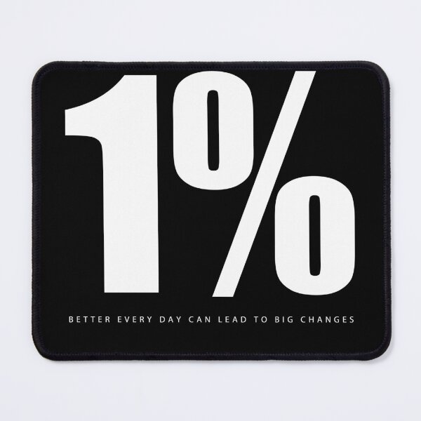 Item preview, 1% Better Every Day Motivational Art designed and sold by SuccessHunters.