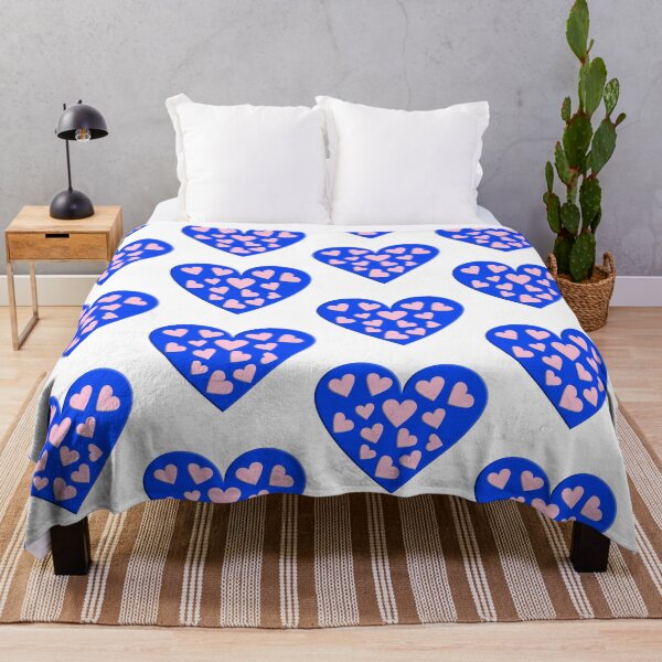 Item preview, Corazones en azul con diseño de corazón rosa. designed and sold by TerenceLacey.