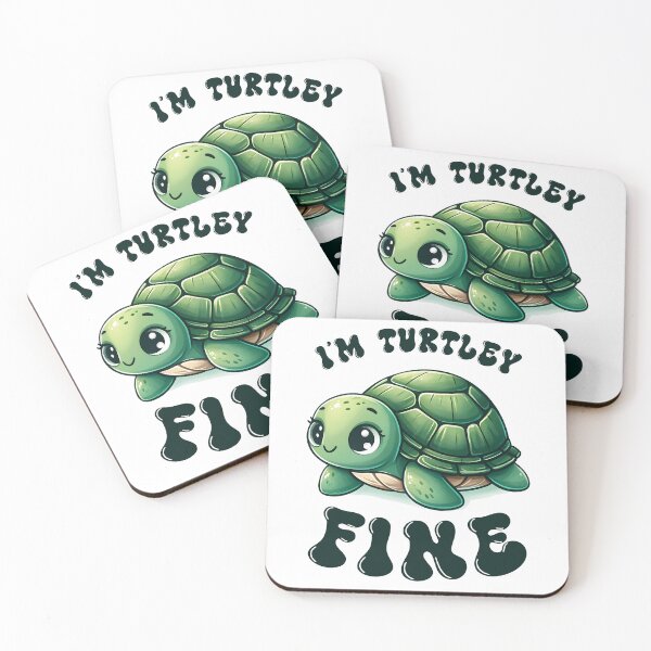 Item preview, I am turtely fine - Funny Turtle Quote designed and sold by Kidzz.