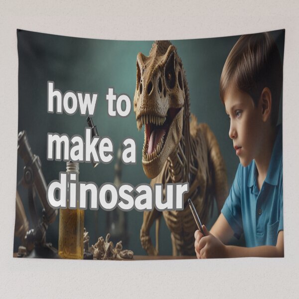 Item preview, How To Make A Dinosaur designed and sold by Surreallytee.
