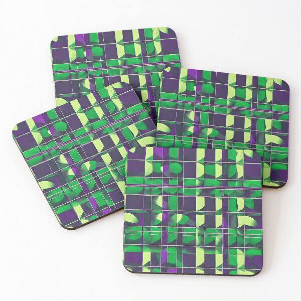 Item preview, Bauhaus Bold Green & Purple designed and sold by Zenvo.