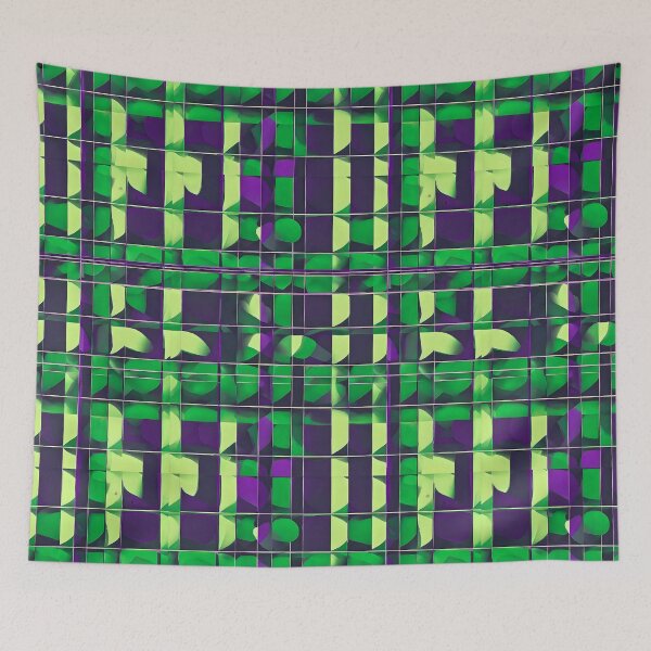 Item preview, Bauhaus Bold Green & Purple designed and sold by Zenvo.