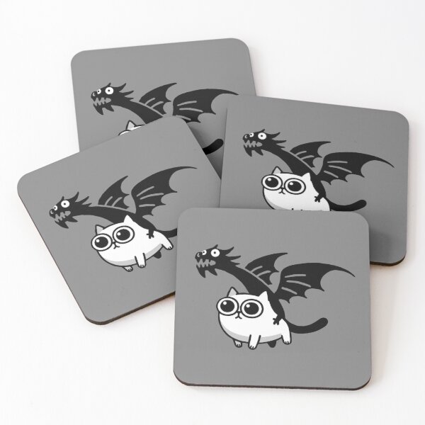 Item preview, Cat with Dragon designed and sold by VerveVerseBoo.