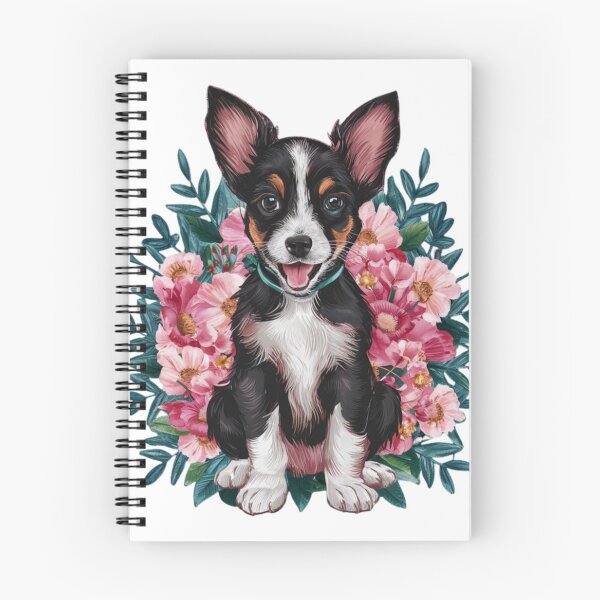 Item preview, Happy Puppy Amidst Flowers designed and sold by TheCreativeA.