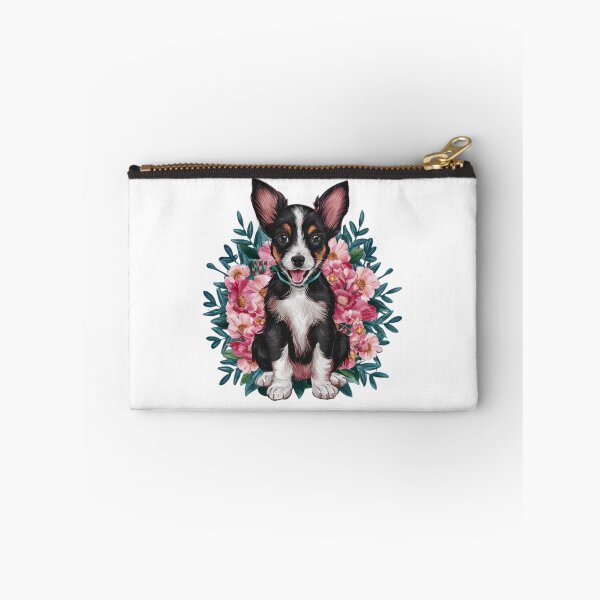 Item preview, Happy Puppy Amidst Flowers designed and sold by TheCreativeA.