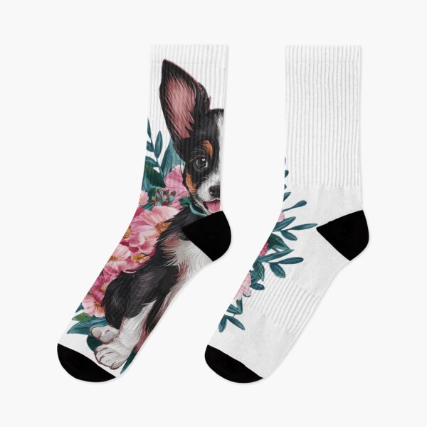 Item preview, Happy Puppy Amidst Flowers designed and sold by TheCreativeA.