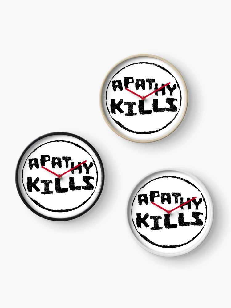 Thumbnail 3 of 4, Clock, Apathy Kills designed and sold by Rasmenia.