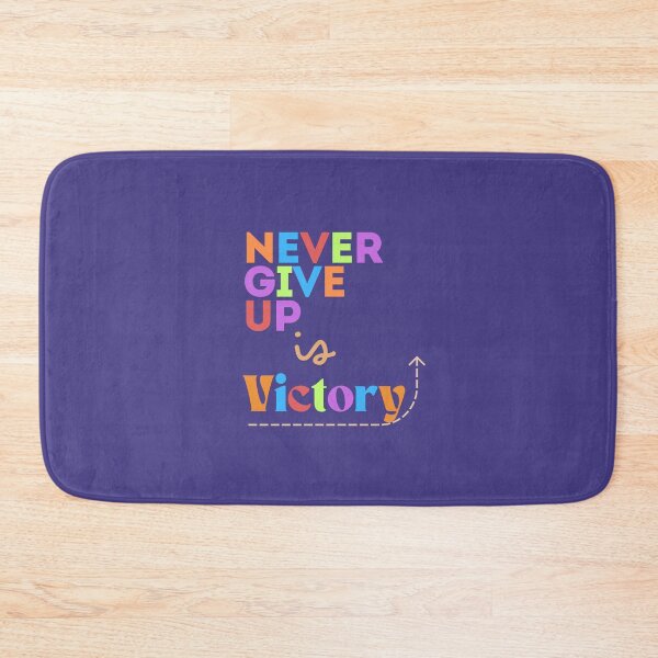 Item preview, Never give up t-shirt designed and sold by AppleMe.