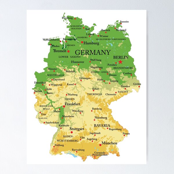 Item preview, map of germany designed and sold by skalihm.