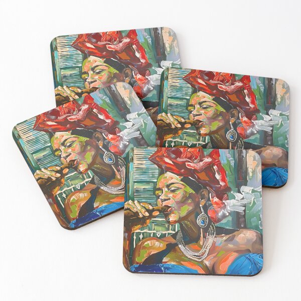 Item preview, Vibrant Cuban Charm - Joyful Woman Embracing Tradition with a Classic Cigar designed and sold by OlfactoART Studio.