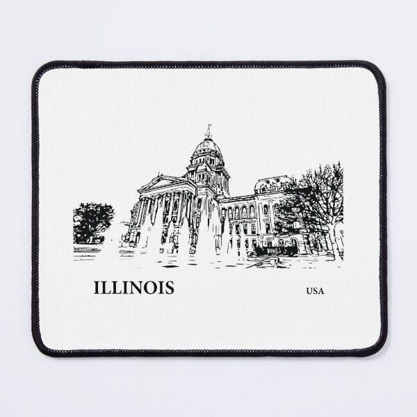 Item preview, Illinois State USA designed and sold by Lakeric Cityscapes.