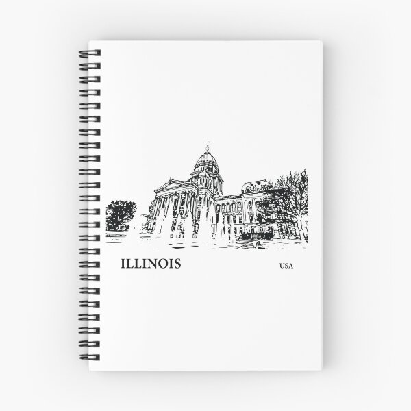 Item preview, Illinois State USA designed and sold by Lakeric Cityscapes.