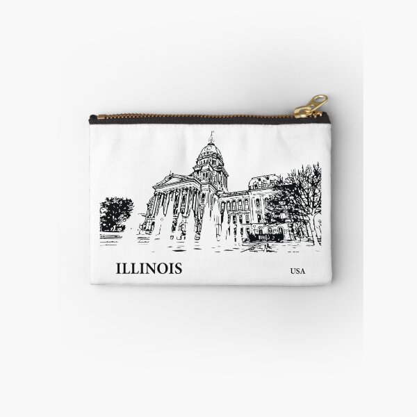 Artikelvorschau, Staat Illinois USA entworfen und verkauft von Lakeric Cityscapes.