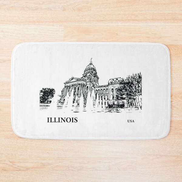Item preview, Illinois State USA designed and sold by Lakeric Cityscapes.