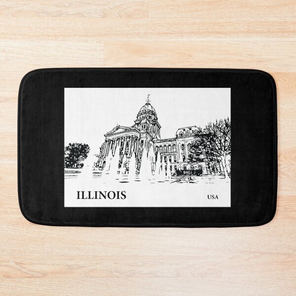 Item preview, Illinois State USA designed and sold by Lakeric Cityscapes.