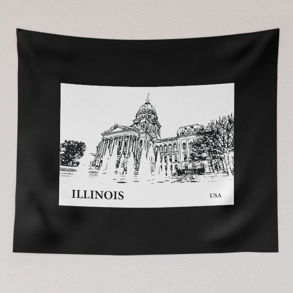 Item preview, Illinois State USA designed and sold by Lakeric Cityscapes.