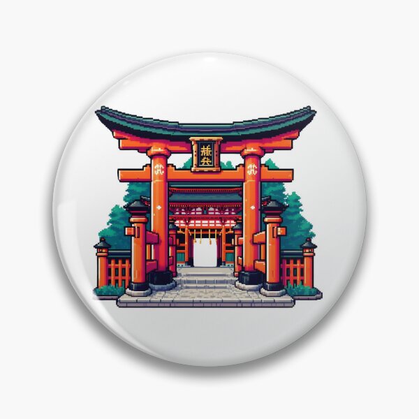 Item preview, Kyoto Inari Shrine Pixel Art designed and sold by ZynchLord.