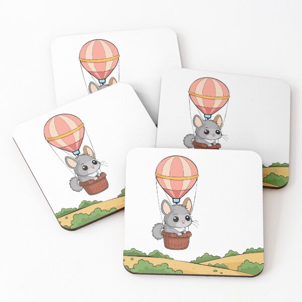 Item preview, Fluffy Chinchilla Piloting a Hot Air Balloon designed and sold by omerfdln34.