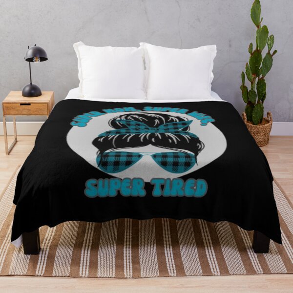 Item preview, Super Mom Super Wife Super Tired - Dark Background designed and sold by TGAL2.