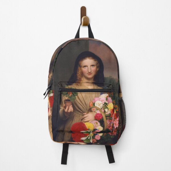 Item preview, Painting "The Flower Girl" by Charles Cromwell Ingham 1846 designed and sold by Decor Prints Gallery.